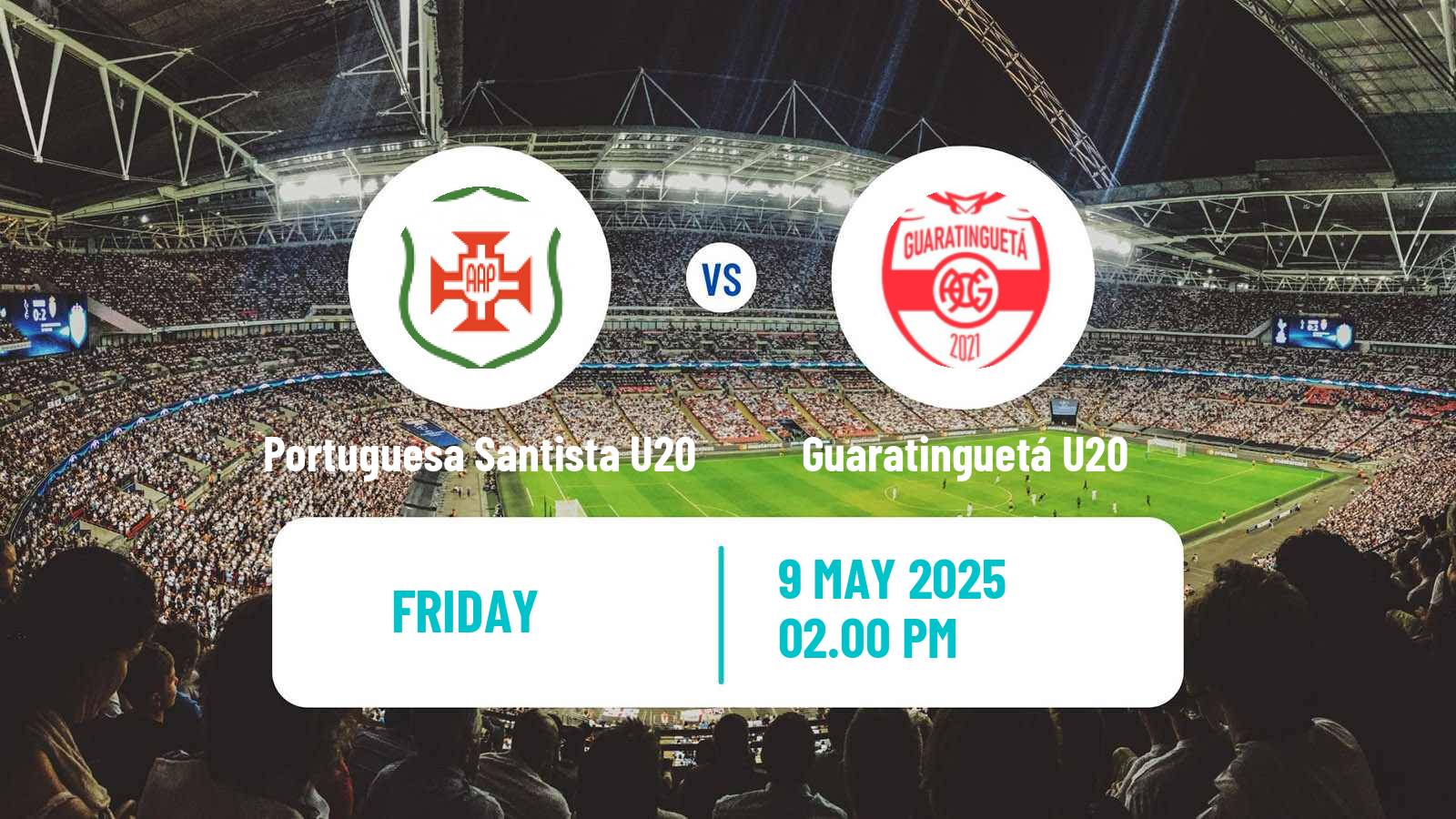 Soccer Brazilian Paulista U20 Portuguesa Santista U20 - Guaratinguetá U20