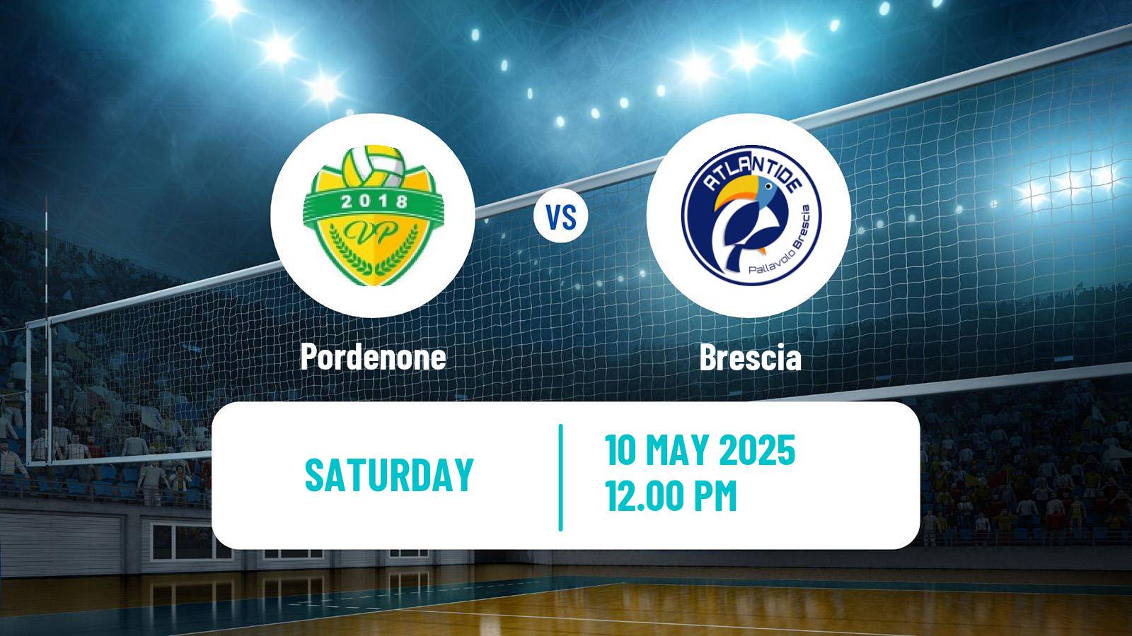 Volleyball Italian Coppa A2 Volleyball Pordenone - Brescia
