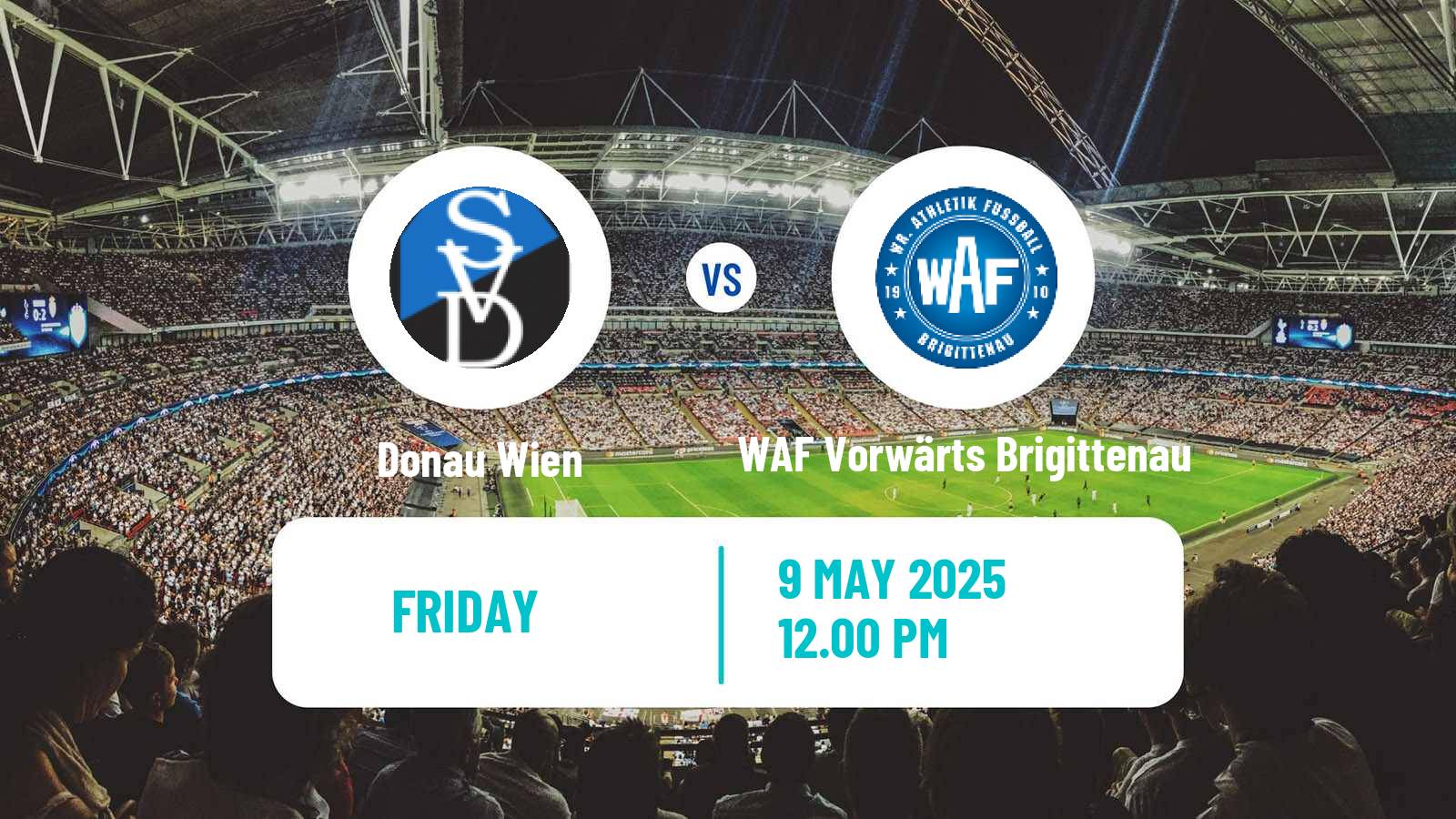 Soccer Austrian Landesliga Wien Donau Wien - WAF Vorwärts Brigittenau