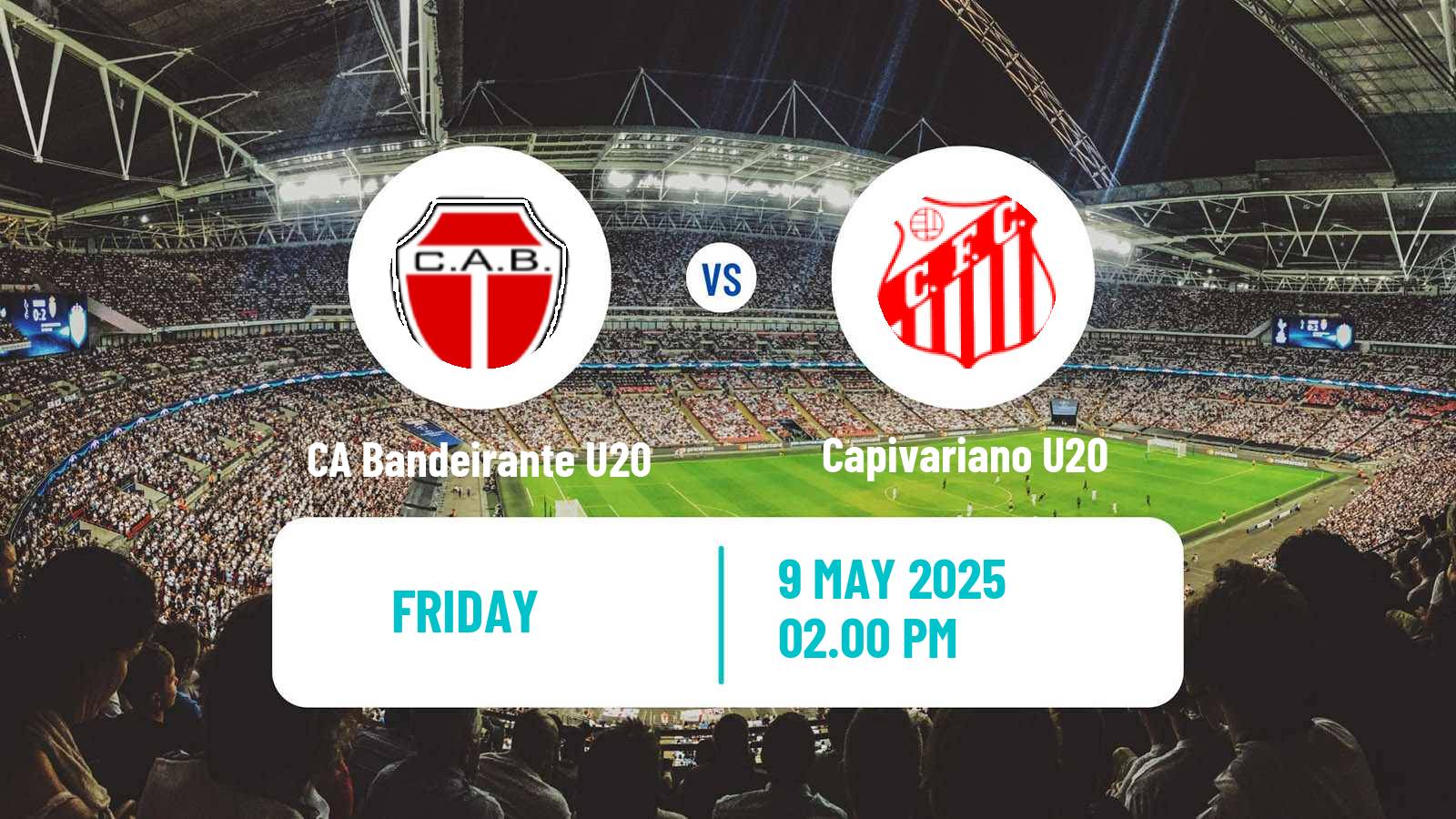 Soccer Brazilian Paulista U20 CA Bandeirante U20 - Capivariano U20