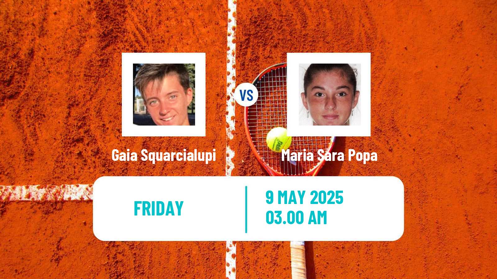 Tennis ITF W15 Bucharest 2 Women Gaia Squarcialupi - Maria Sara Popa