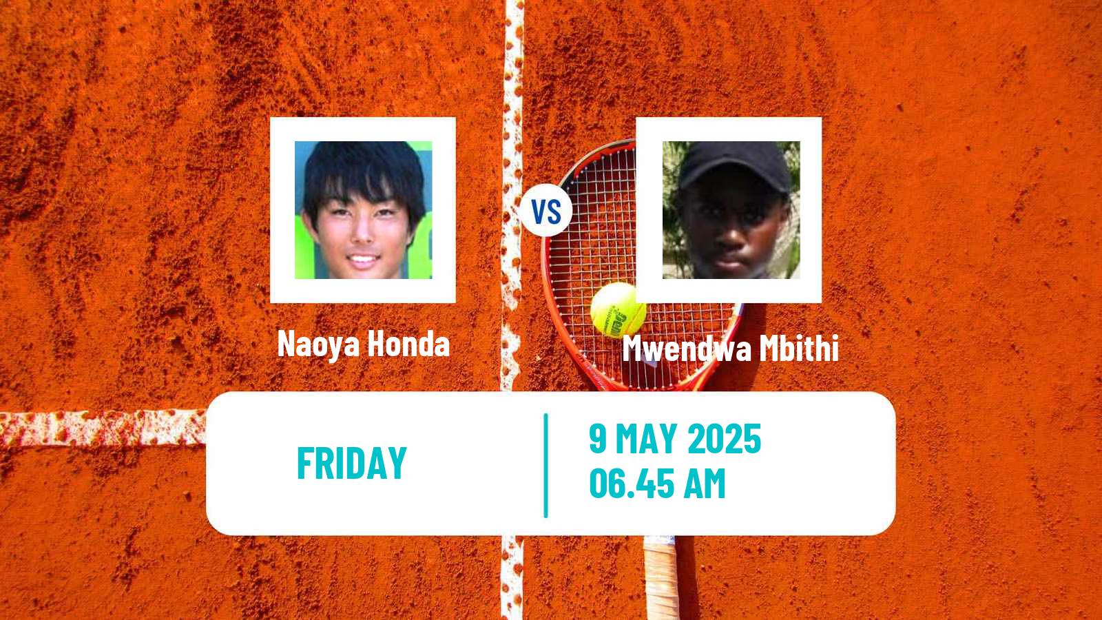 Tennis ITF M15 Monastir 18 Men Naoya Honda - Mwendwa Mbithi