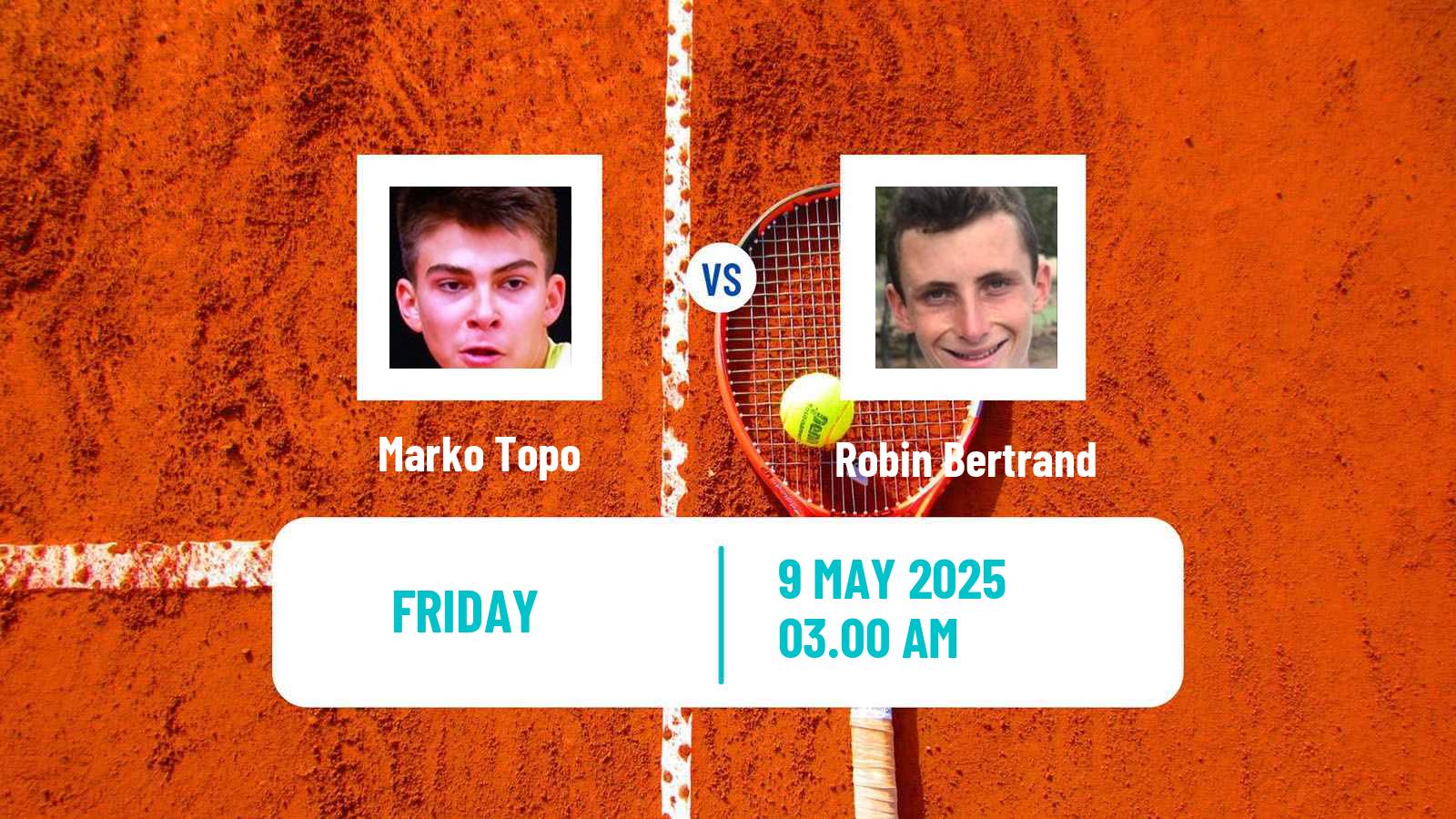 Tennis ITF M25 Kursumlijska Banja Men Marko Topo - Robin Bertrand