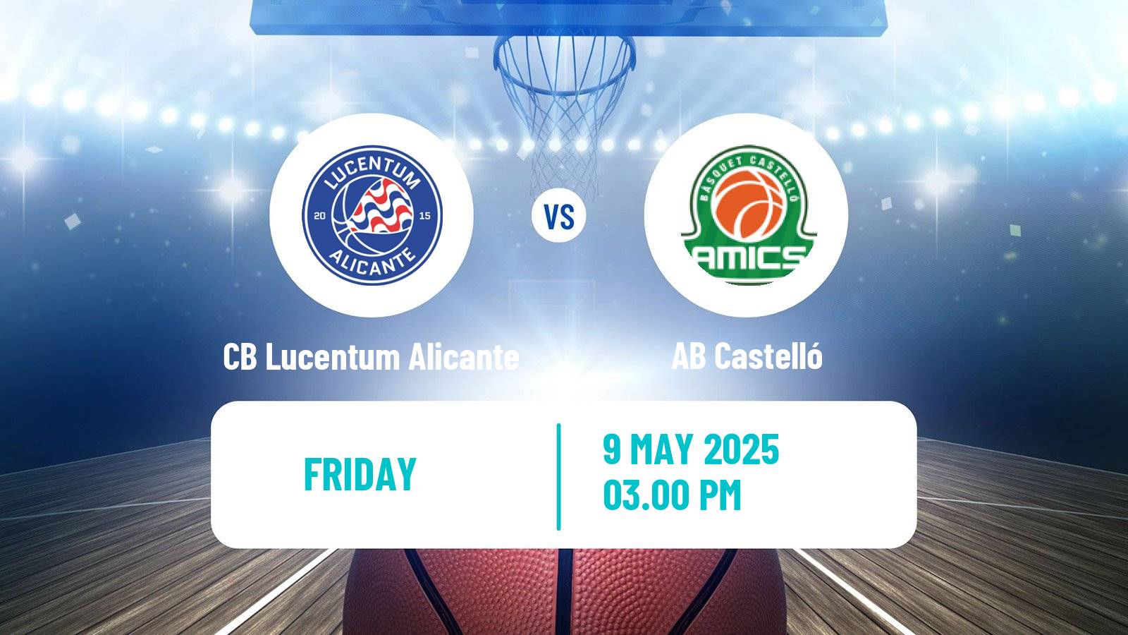 Basketball Spanish LEB Oro CB Lucentum Alicante - Castelló