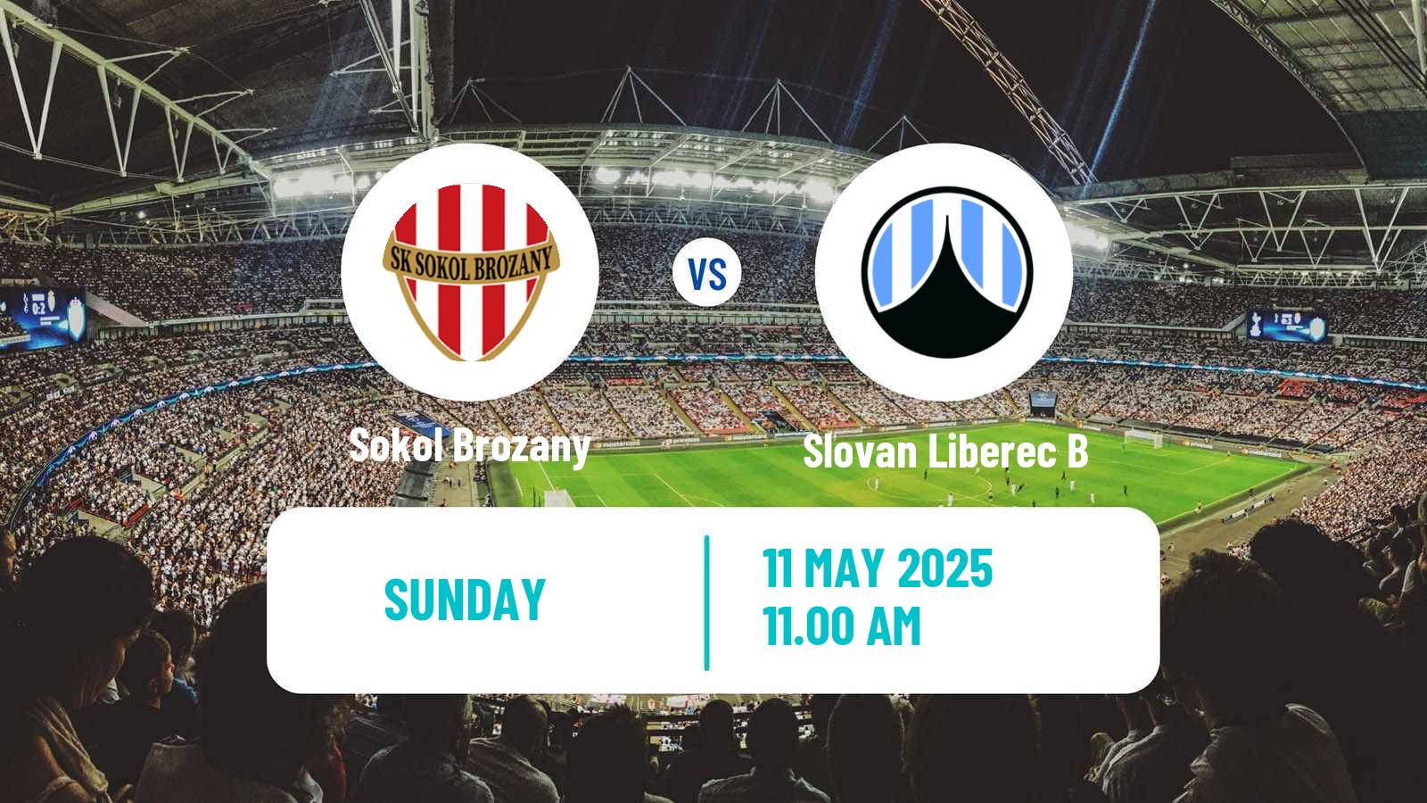 Soccer Czech CFL Group B Sokol Brozany - Slovan Liberec B