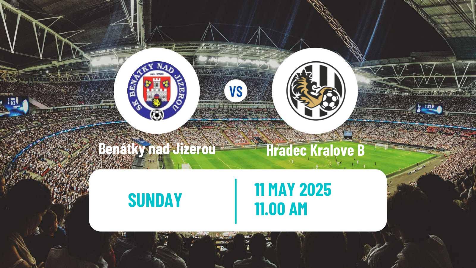 Soccer Czech CFL Group B Benátky nad Jizerou - Hradec Kralove B
