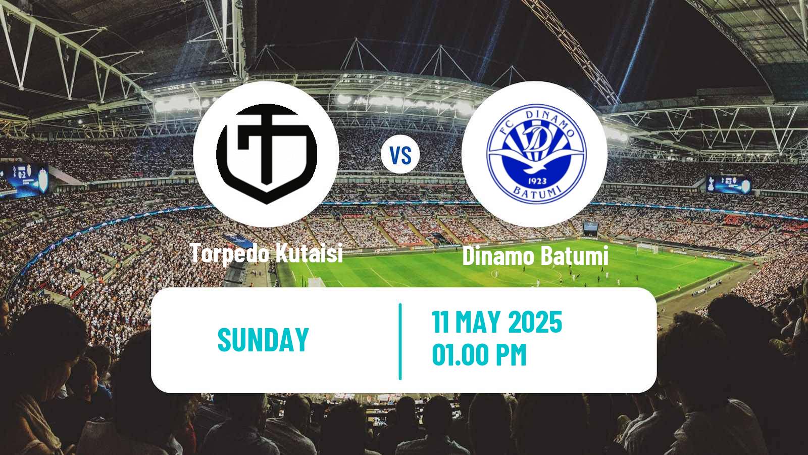 Soccer Georgian Erovnuli Liga Torpedo Kutaisi - Dinamo Batumi