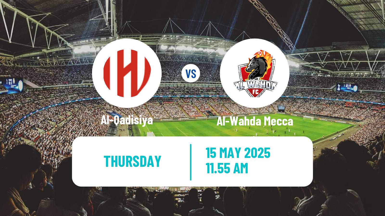 Soccer Saudi Professional League Al-Qadisiya - Al-Wahda Mecca