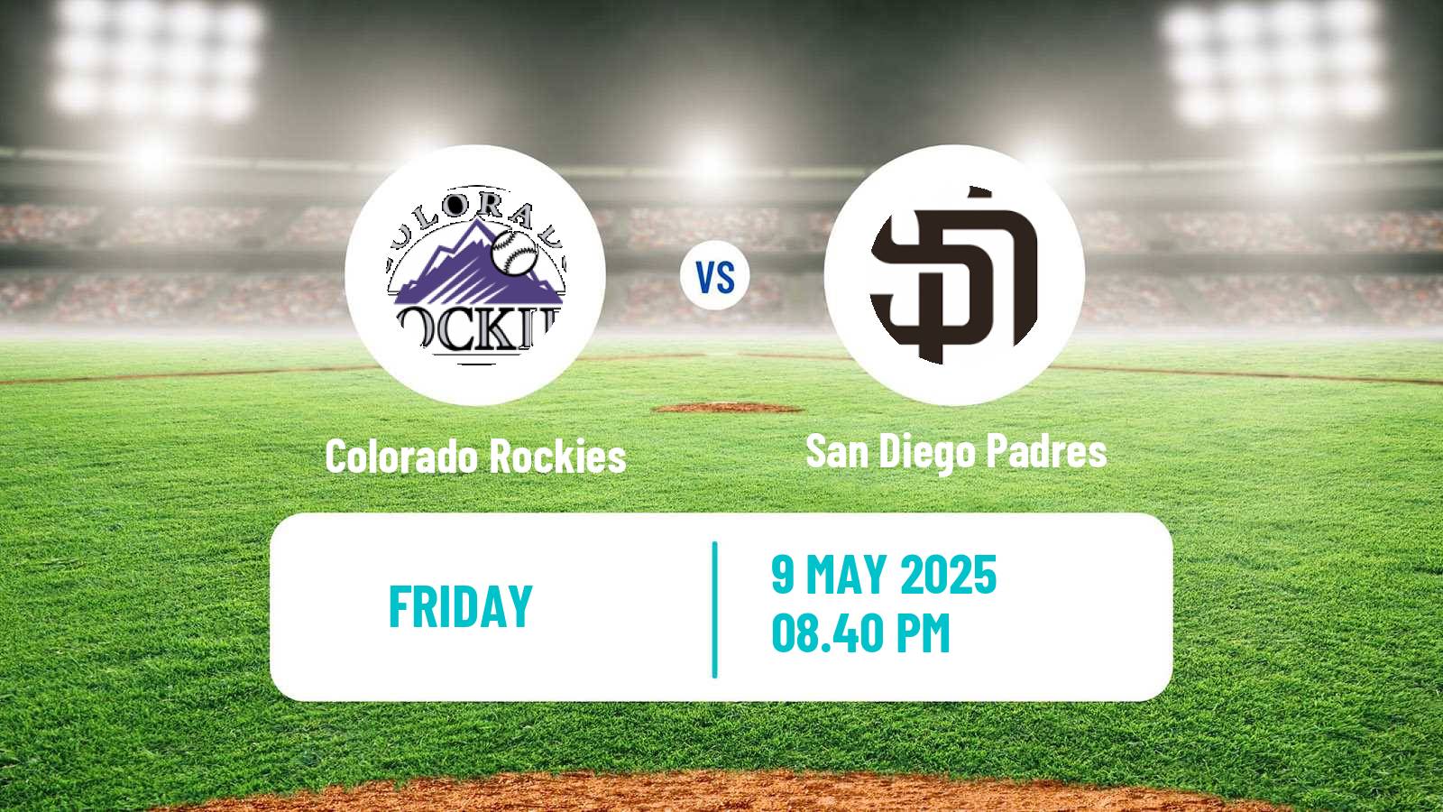 Baseball MLB Colorado Rockies - San Diego Padres