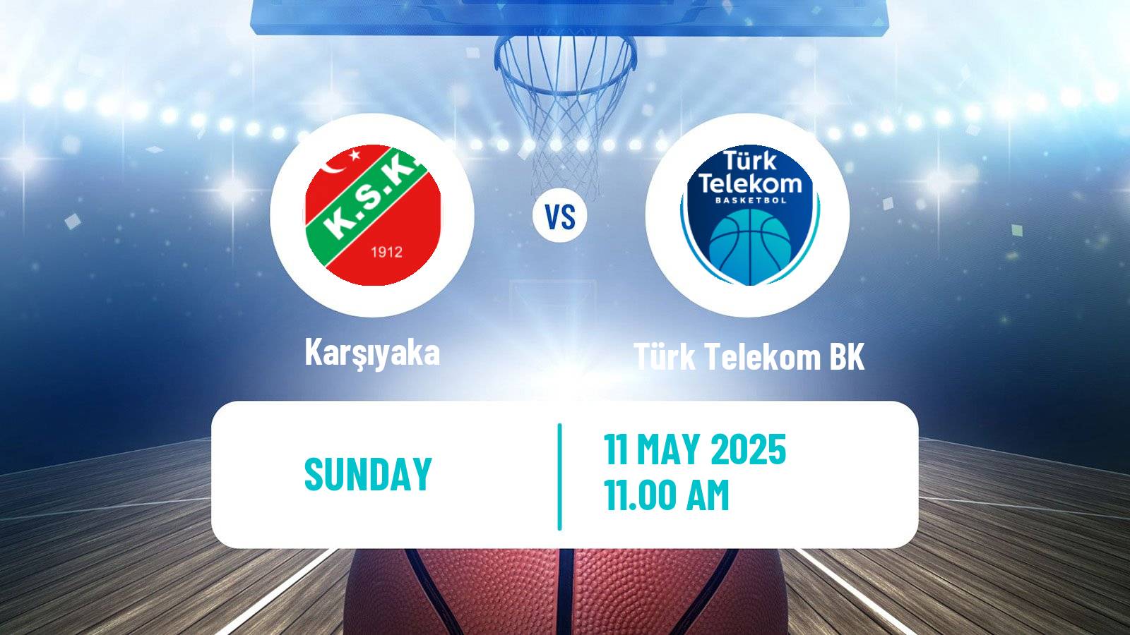 Basketball Turkish Basketball Super Ligi Karşıyaka - Türk Telekom BK