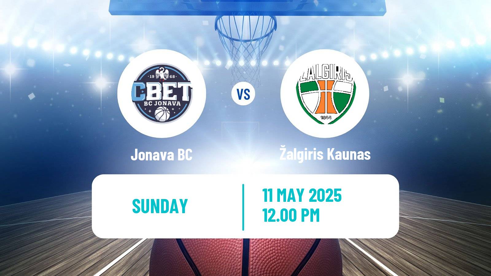 Basketball Lietuvos Krepsinio Lyga Jonava - Žalgiris Kaunas