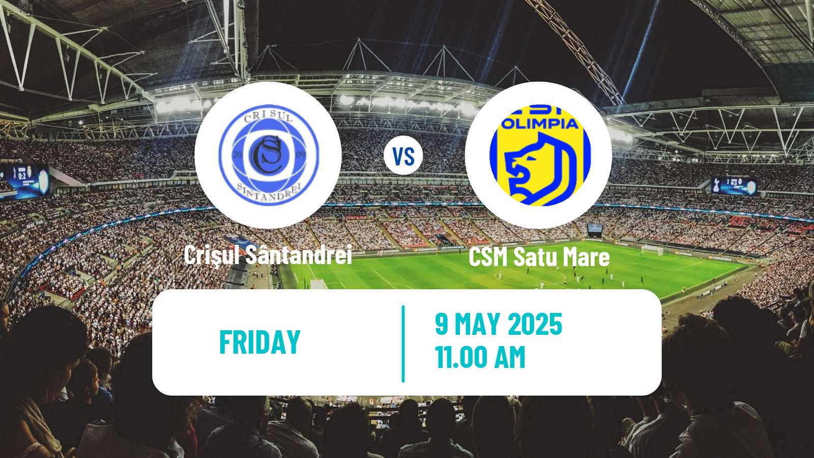 Soccer Romanian Liga 3 - Seria 10 Crişul Sântandrei - CSM Satu Mare