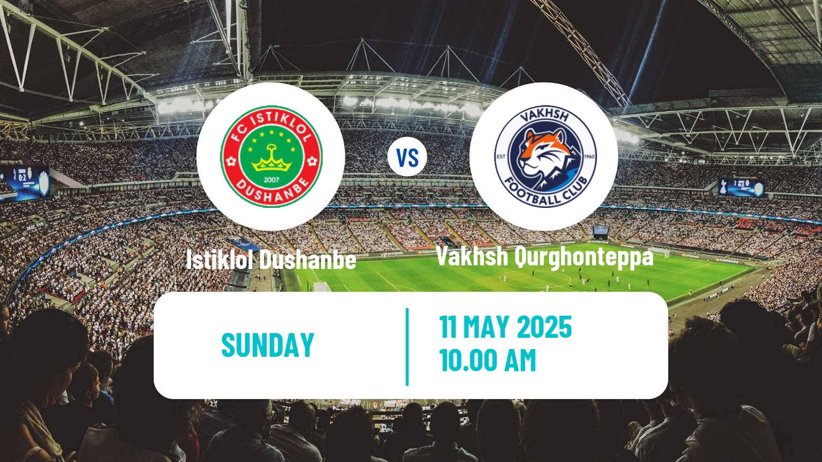Soccer Tajik League Istiklol Dushanbe - Vakhsh Qurghonteppa