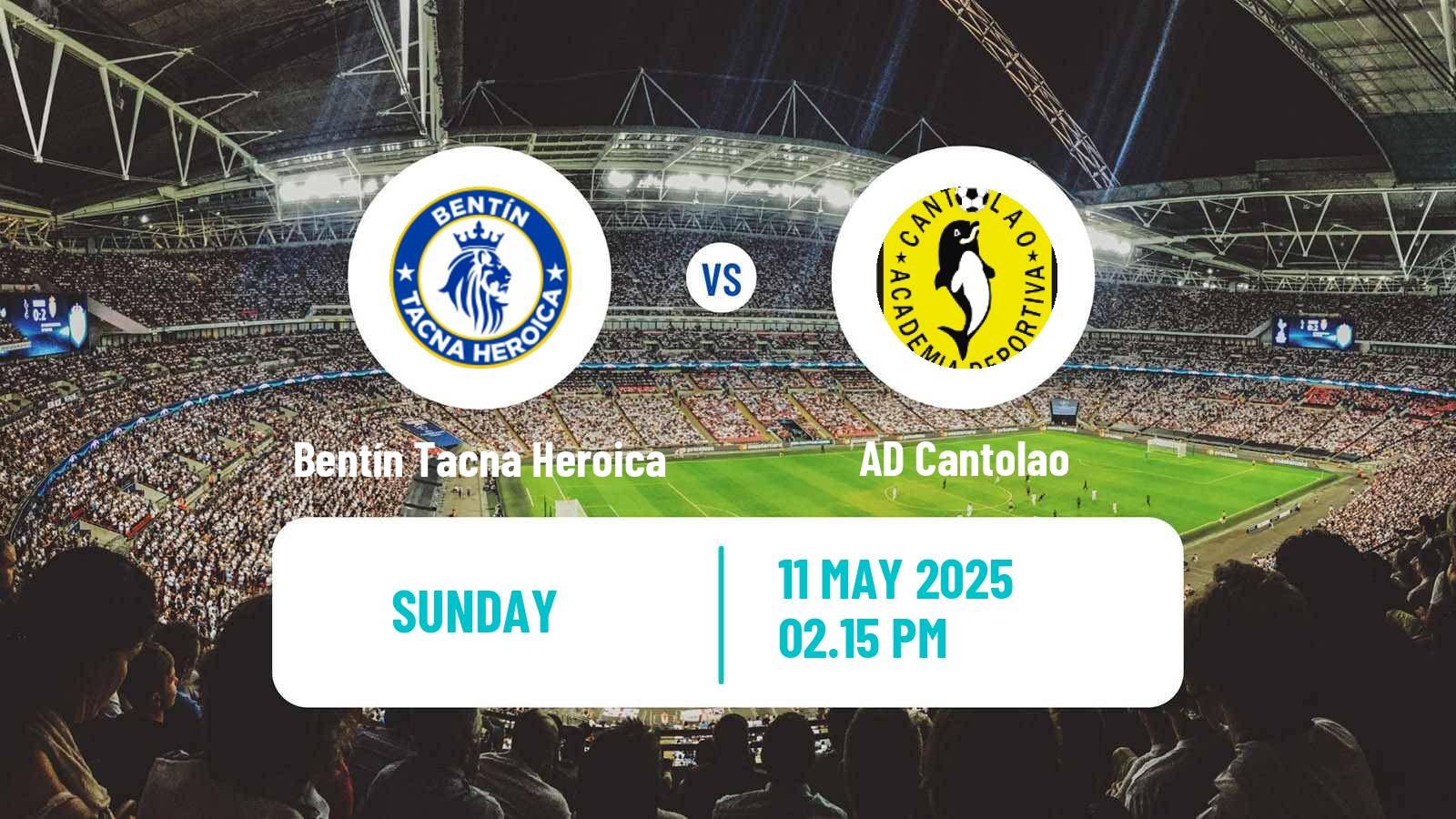 Soccer Peruvian Liga 2 Bentín Tacna Heroica - Cantolao