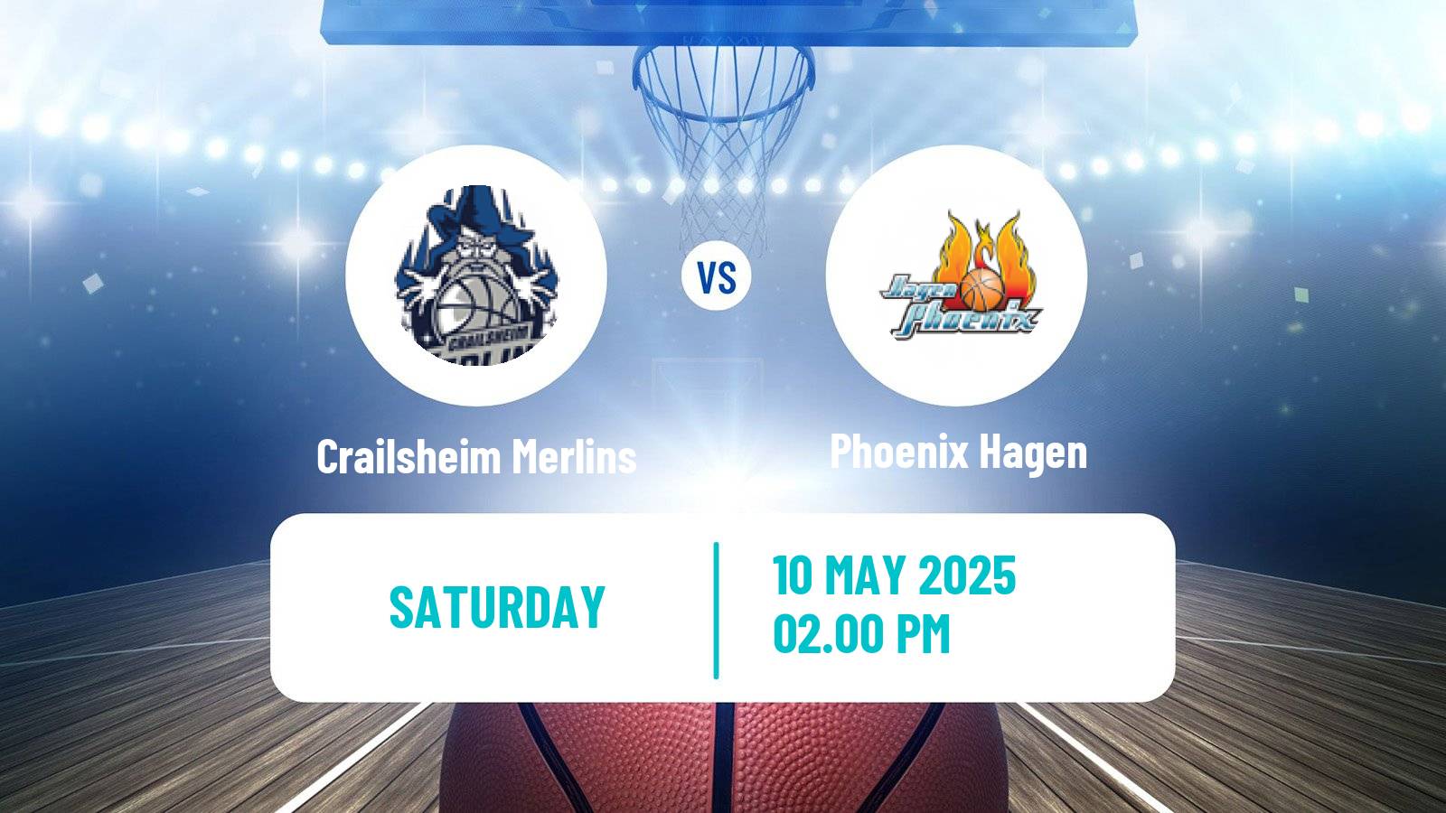 Basketball German Pro A Basketball Crailsheim Merlins - Phoenix Hagen
