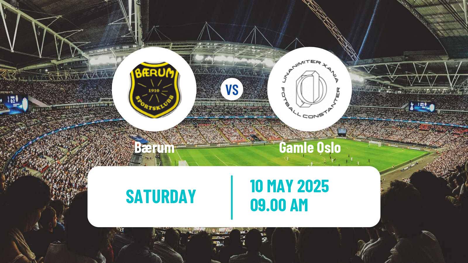 Soccer Norwegian Division 3 - Group 1 Bærum - Gamle Oslo