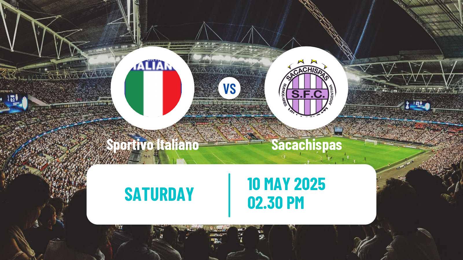 Soccer Argentinian Primera B Sportivo Italiano - Sacachispas
