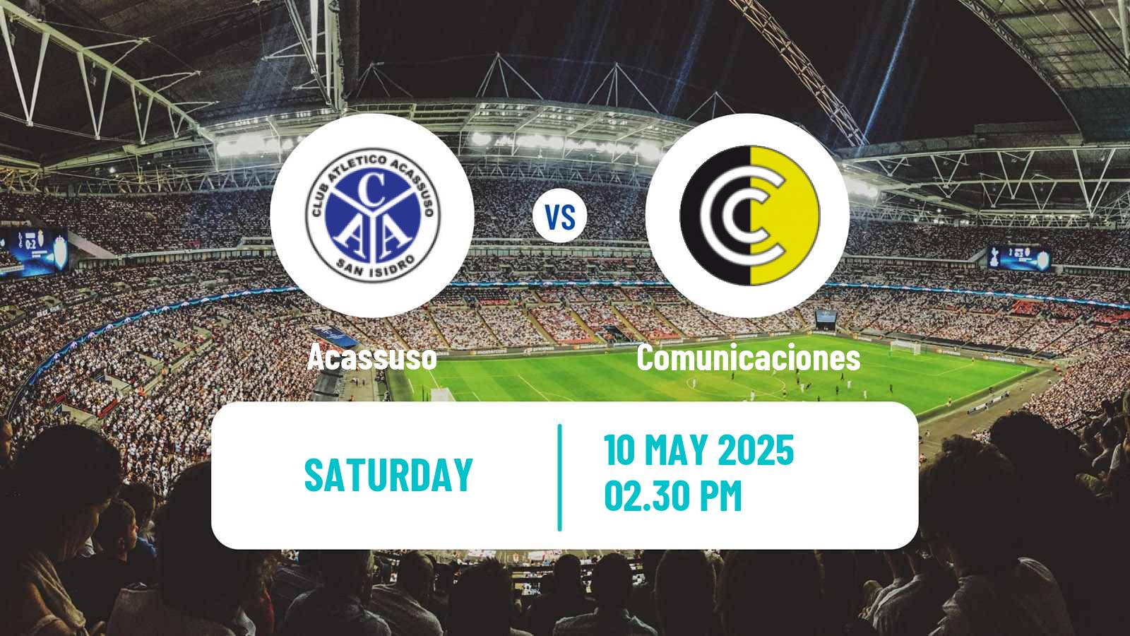 Soccer Argentinian Primera B Acassuso - Comunicaciones