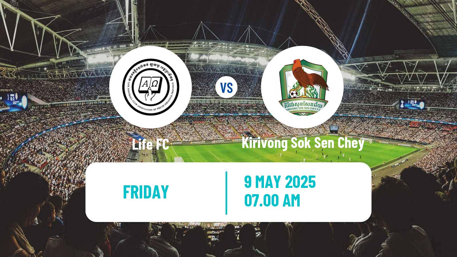 Soccer Cambodian CPL Life FC - Kirivong Sok Sen Chey