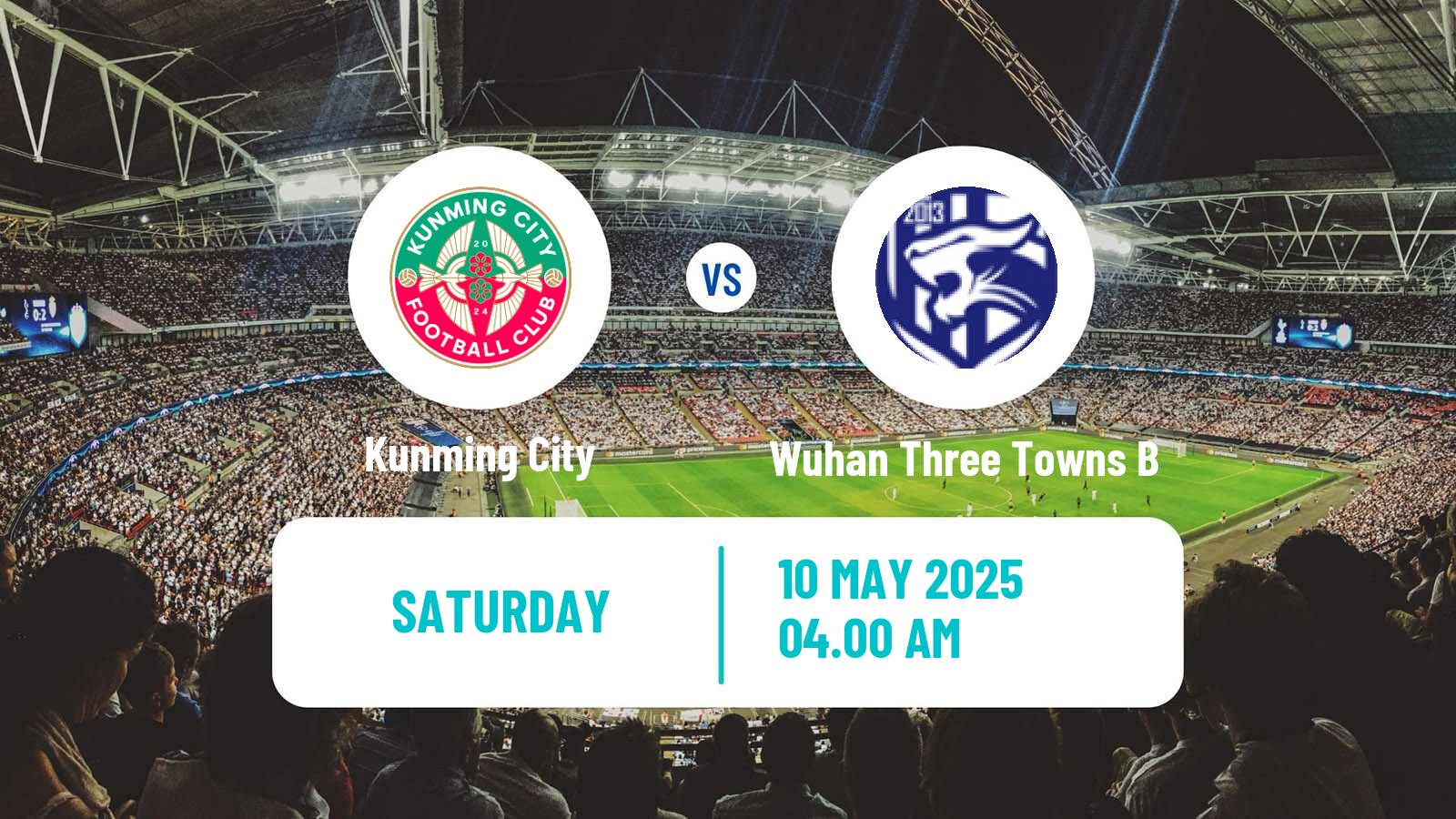 Soccer Chinese Yi League Kunming City - Wuhan Three Towns B