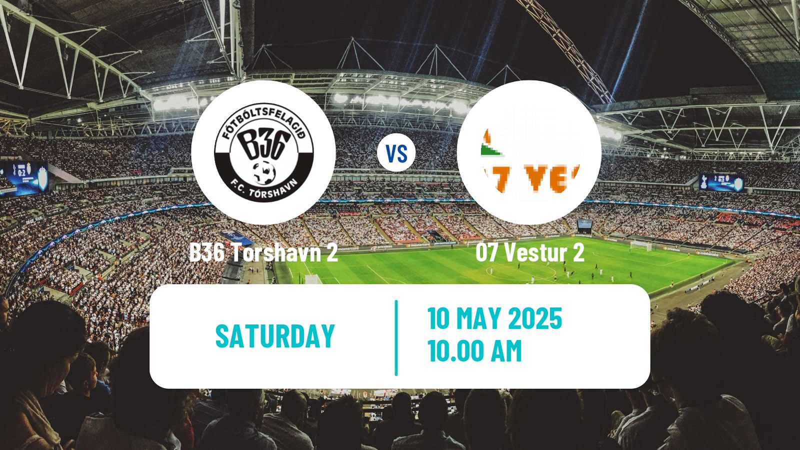Soccer Faroe Islands 1 Deild B36 Torshavn 2 - 07 Vestur 2