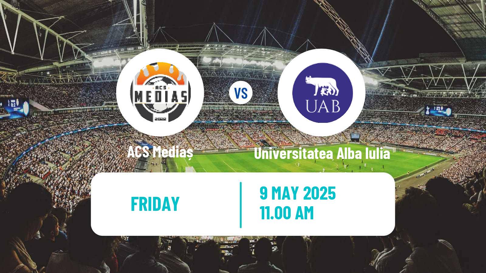Soccer Romanian Liga 3 - Seria 7 ACS Mediaș - Universitatea Alba Iulia
