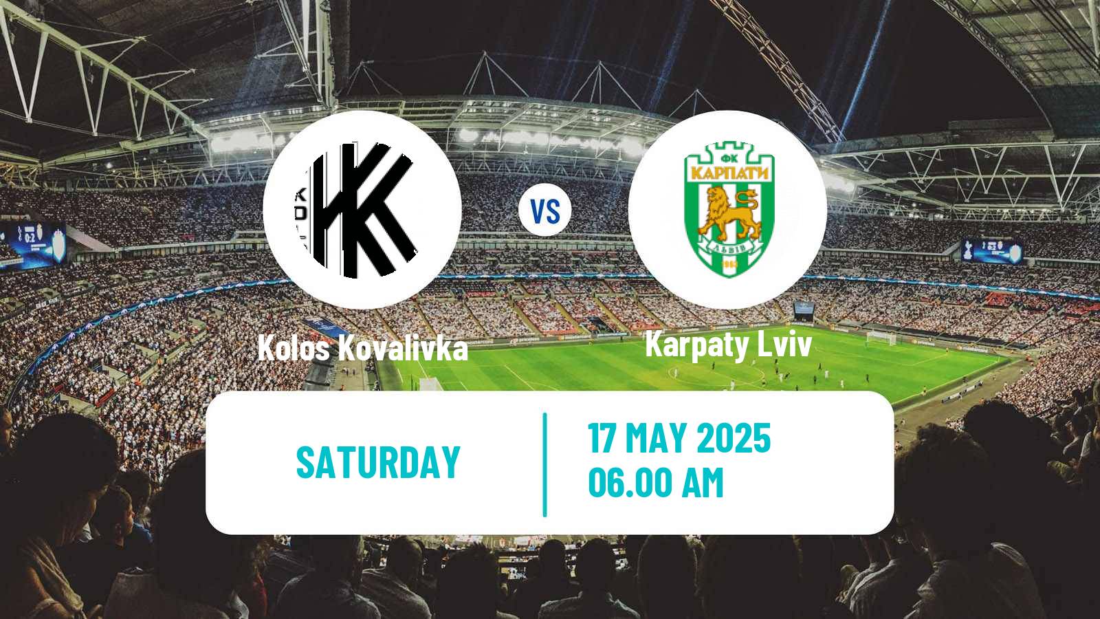 Soccer Ukrainian Premier League Kolos Kovalivka - Karpaty Lviv