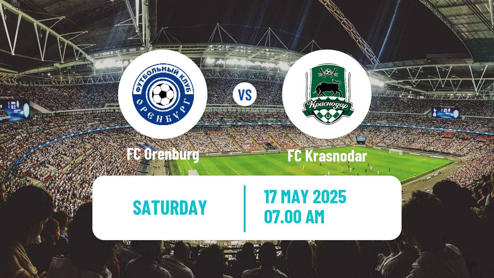 Soccer Russian Premier League Orenburg - Krasnodar