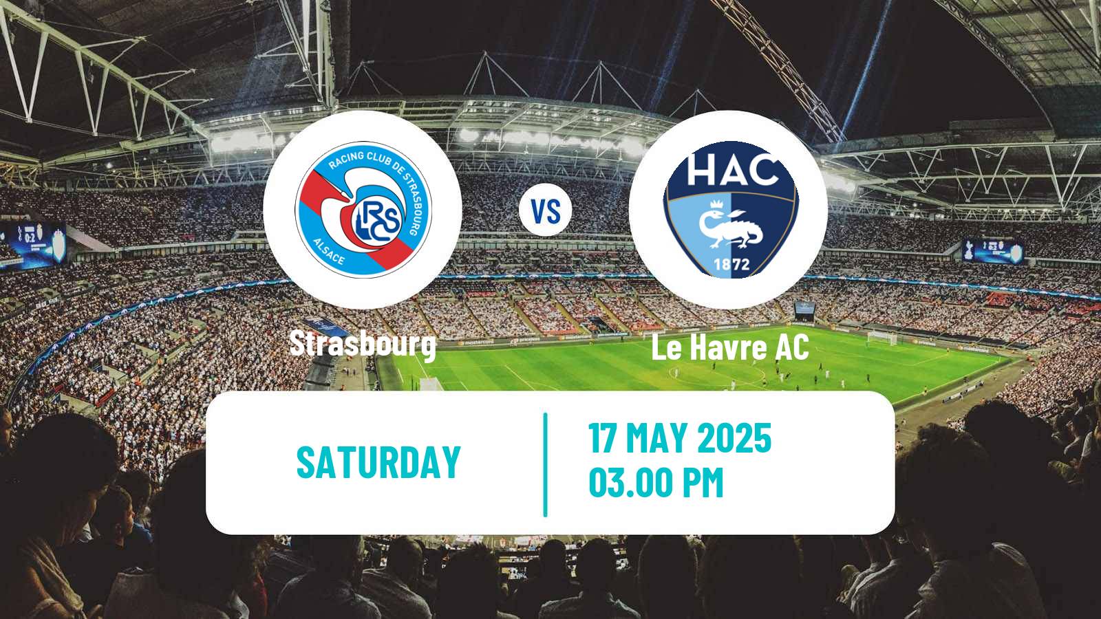 Soccer French Ligue 1 Strasbourg - Le Havre