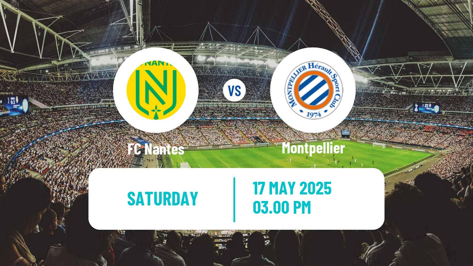 Soccer French Ligue 1 Nantes - Montpellier