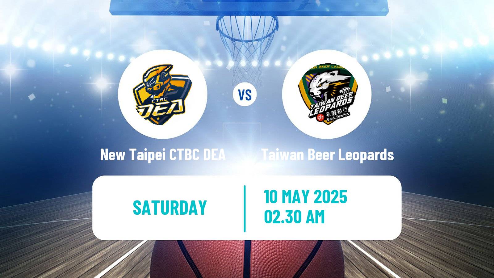 Basketball Taiwan TPBL New Taipei CTBC DEA - Taiwan Beer Leopards