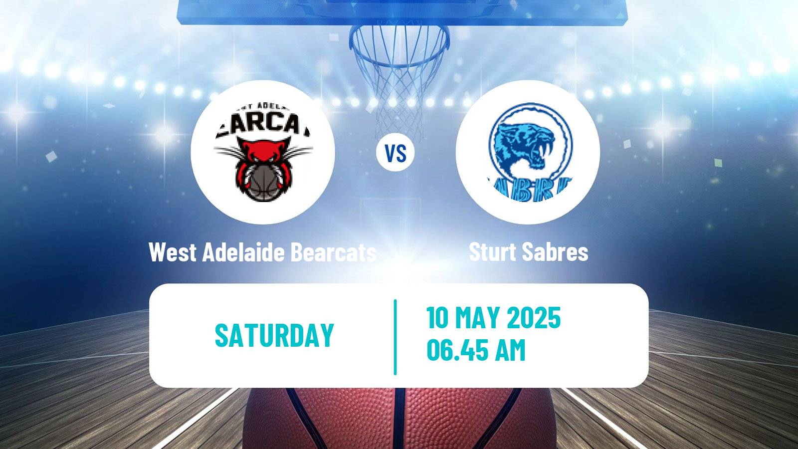 Basketball Australian NBL1 Central West Adelaide Bearcats - Sturt Sabres