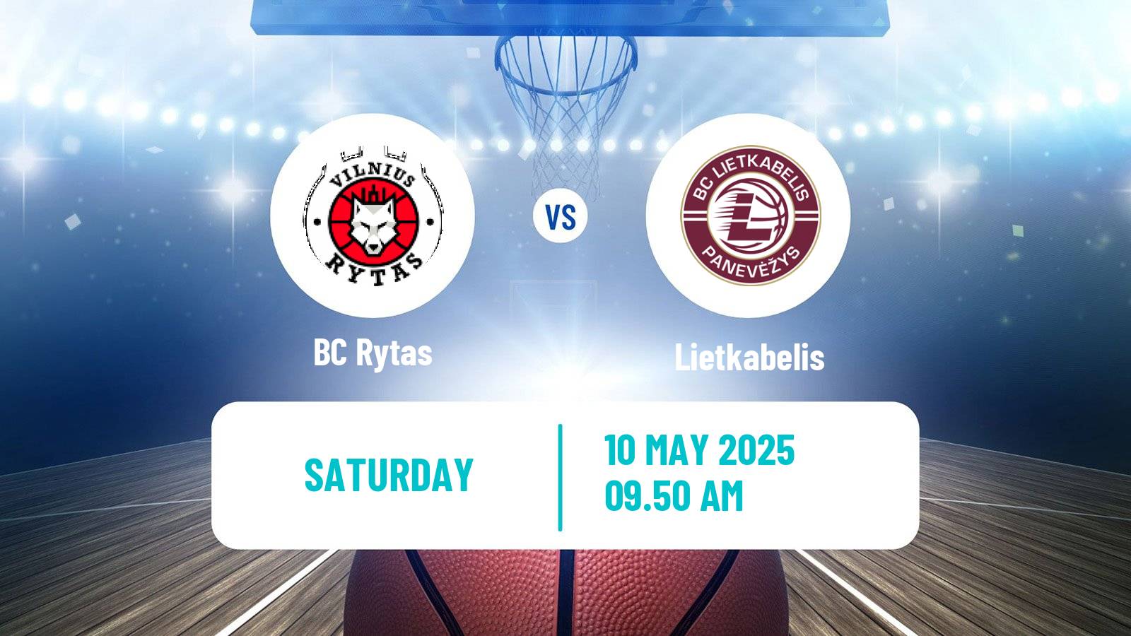 Basketball Lietuvos Krepsinio Lyga Rytas - Lietkabelis