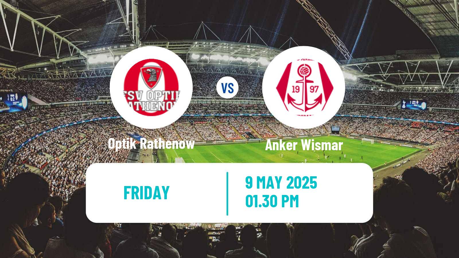 Soccer German Oberliga NOFV-Nord Optik Rathenow - Anker Wismar