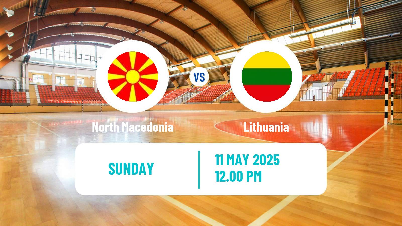 Handball Handball European Championship North Macedonia - Lithuania