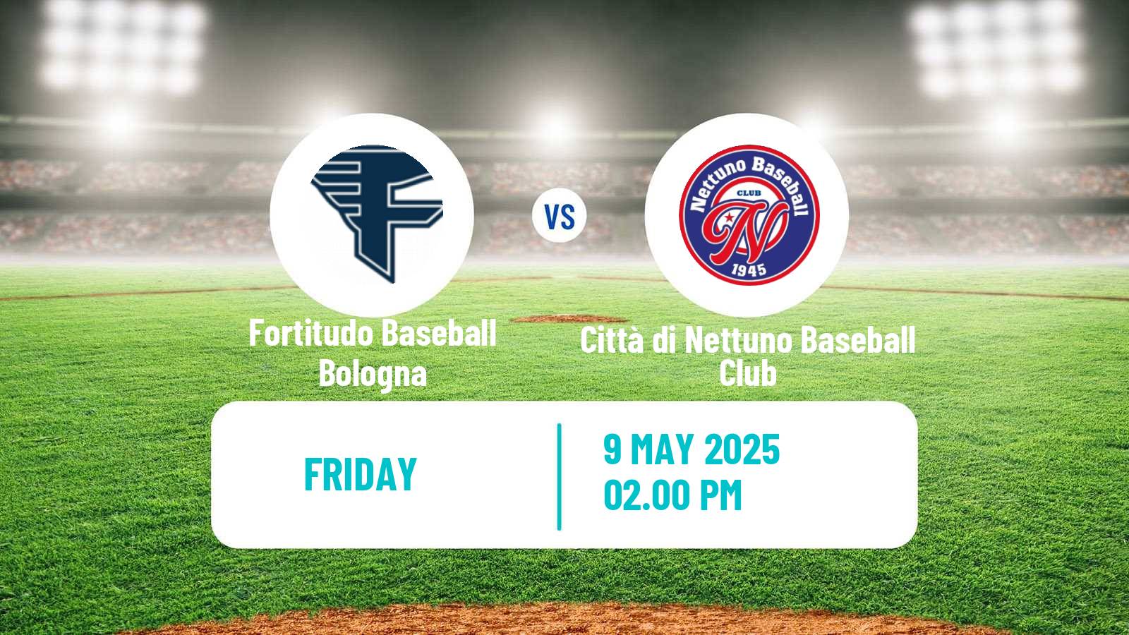 Baseball Italian Serie A1 Baseball Fortitudo Baseball Bologna - Città di Nettuno Baseball Club