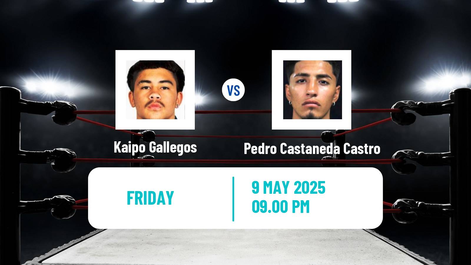 Boxing Lightweight Others Matches Men Kaipo Gallegos - Pedro Castaneda Castro