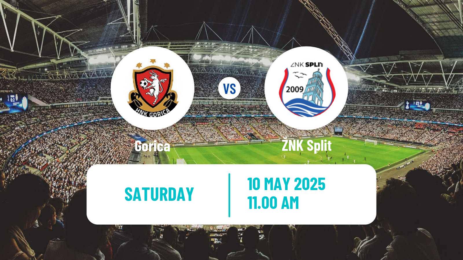 Soccer Croatian 1 HNL Women Gorica - Split