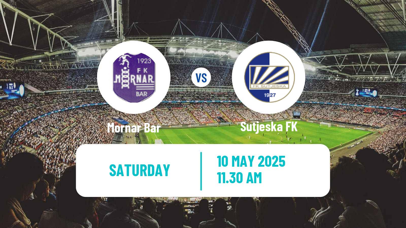 Soccer Montenegrin First League Mornar Bar - Sutjeska