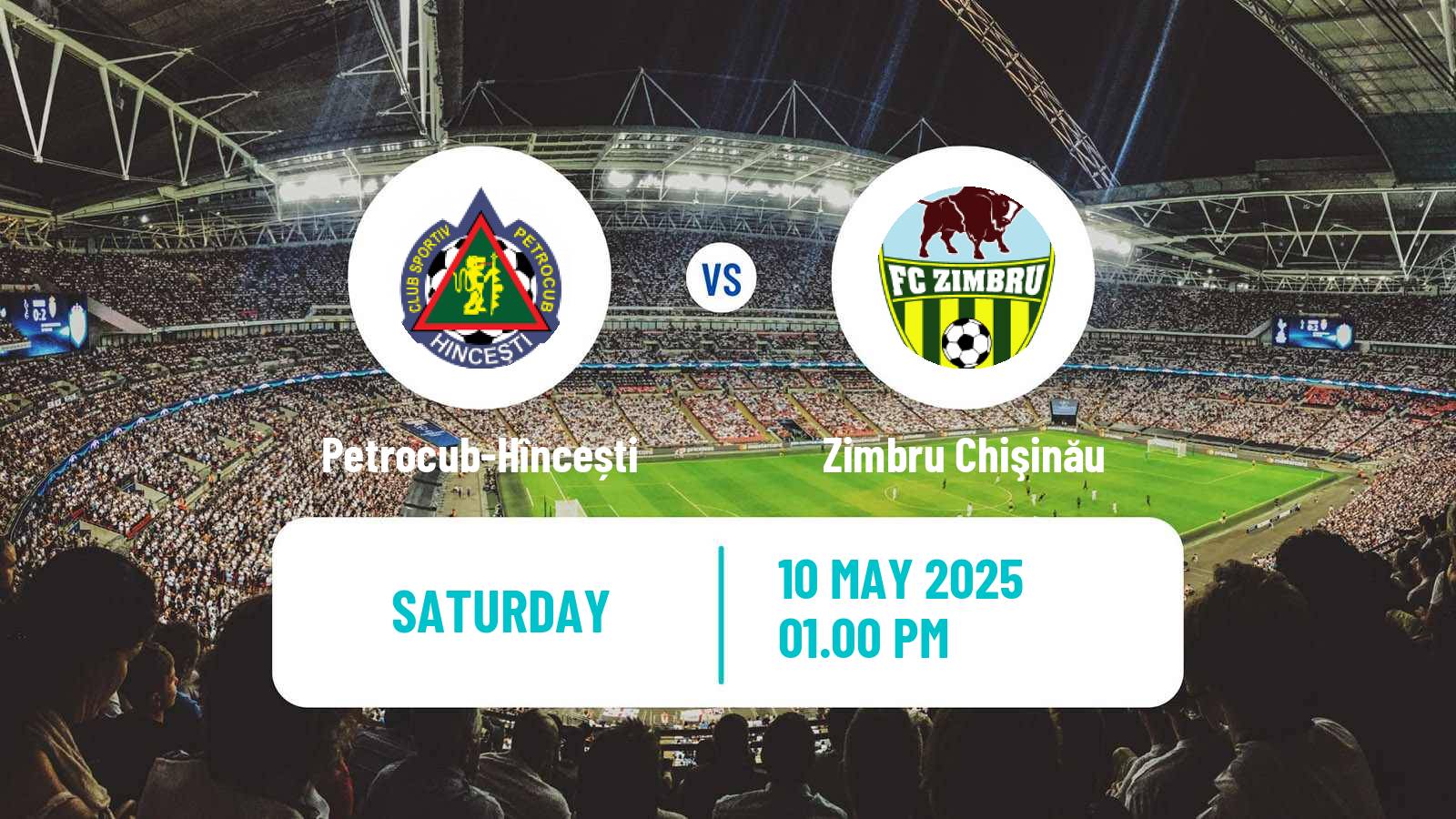 Soccer Moldovan Super Liga Petrocub-Hîncești - Zimbru Chişinău