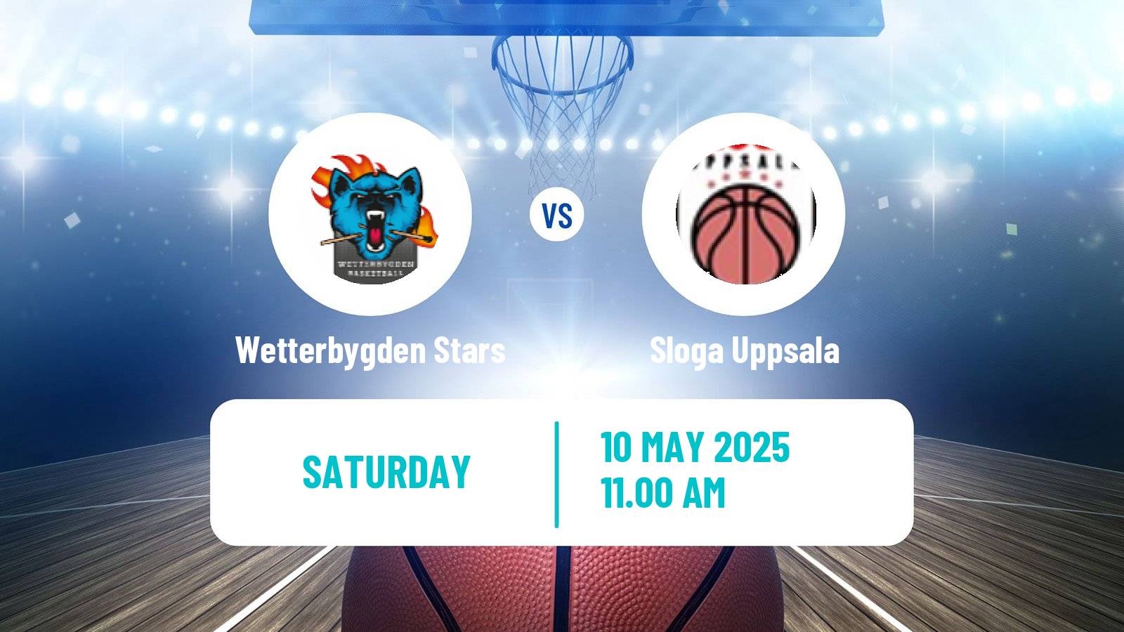 Basketball Swedish Superettan Basketball Wetterbygden Stars - Sloga Uppsala