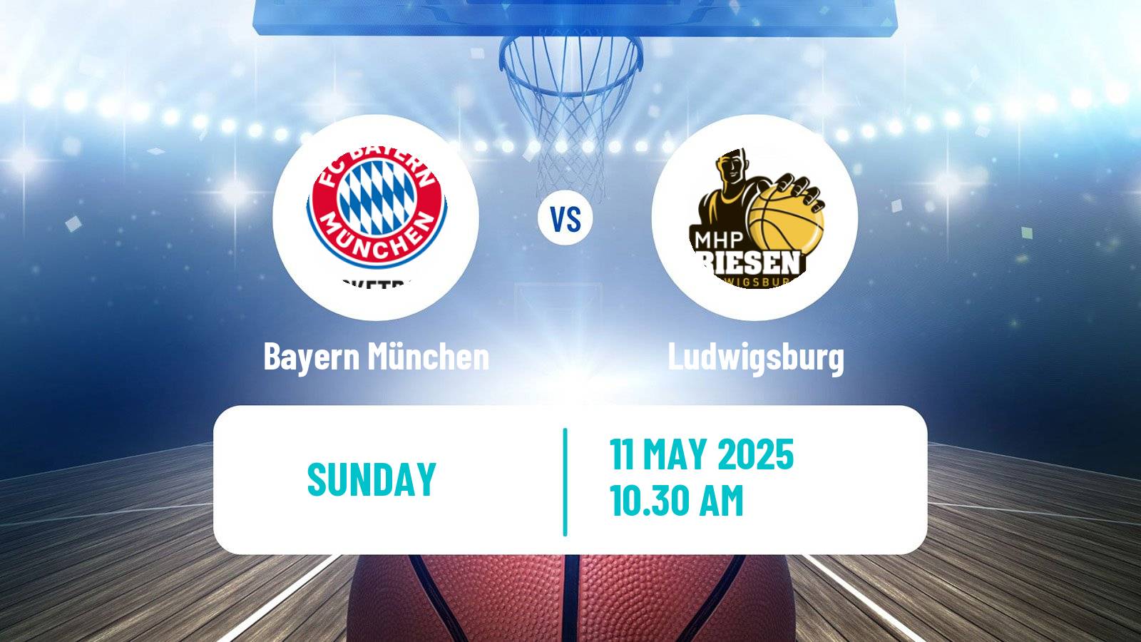 Basketball German BBL Bayern München - Ludwigsburg