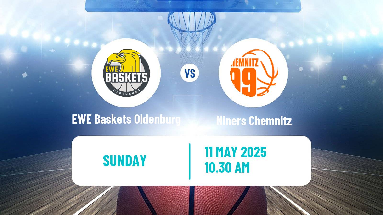 Basketball German BBL EWE Baskets Oldenburg - Niners Chemnitz