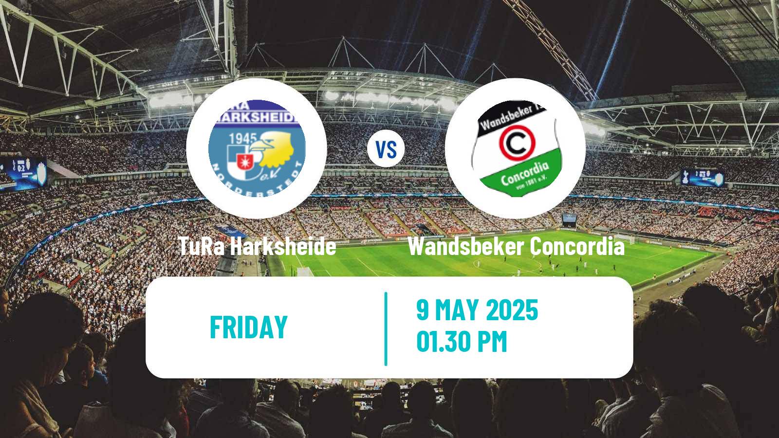 Soccer German Oberliga Hamburg TuRa Harksheide - Wandsbeker Concordia