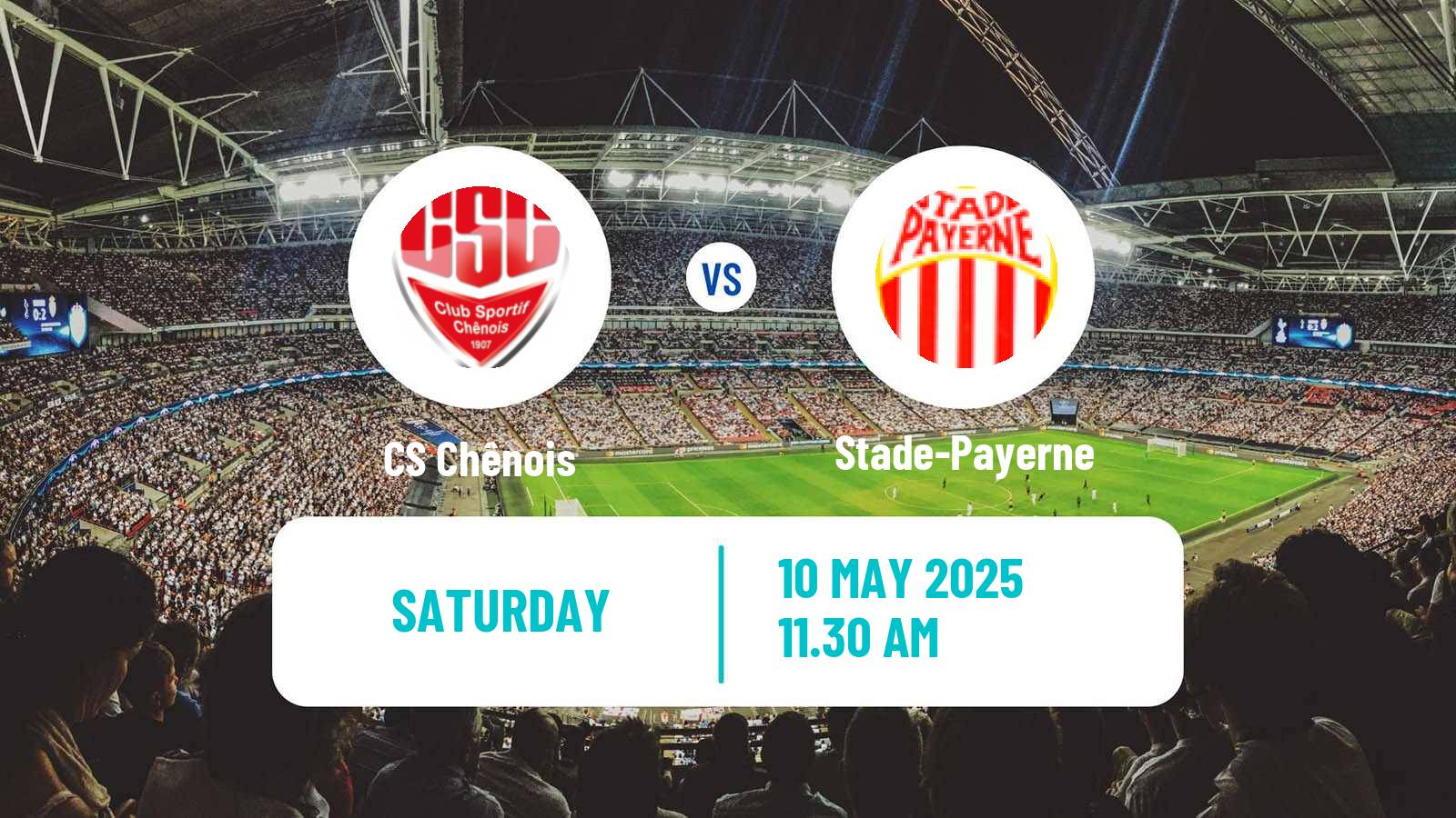 Soccer Swiss 1 Liga Classic Group 1 Chênois - Stade-Payerne