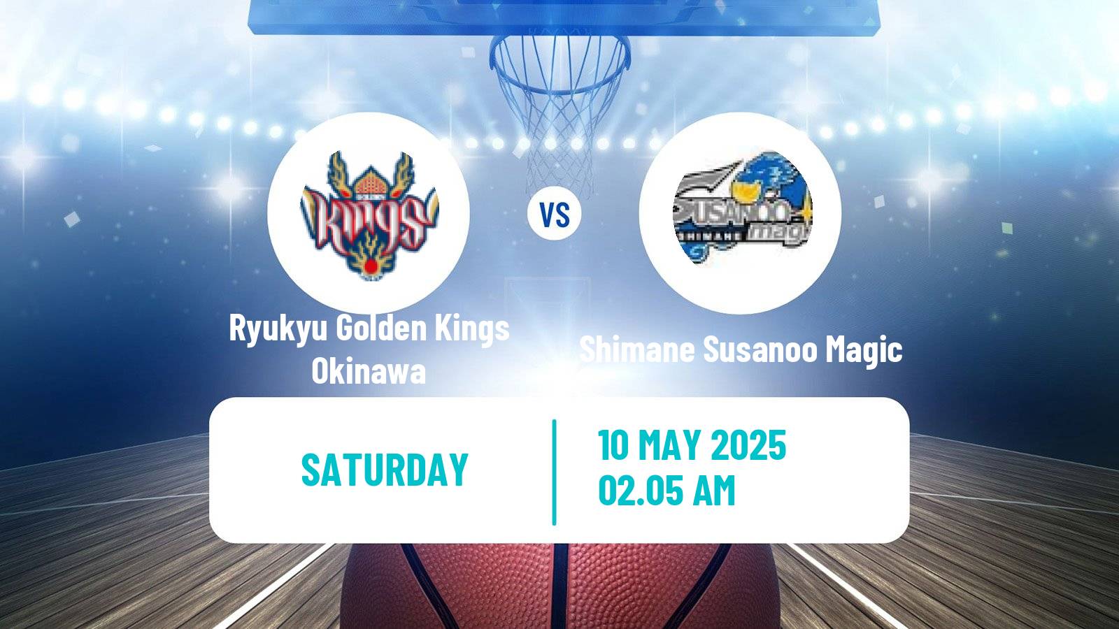 Basketball BJ League Ryukyu Golden Kings Okinawa - Shimane Susanoo Magic