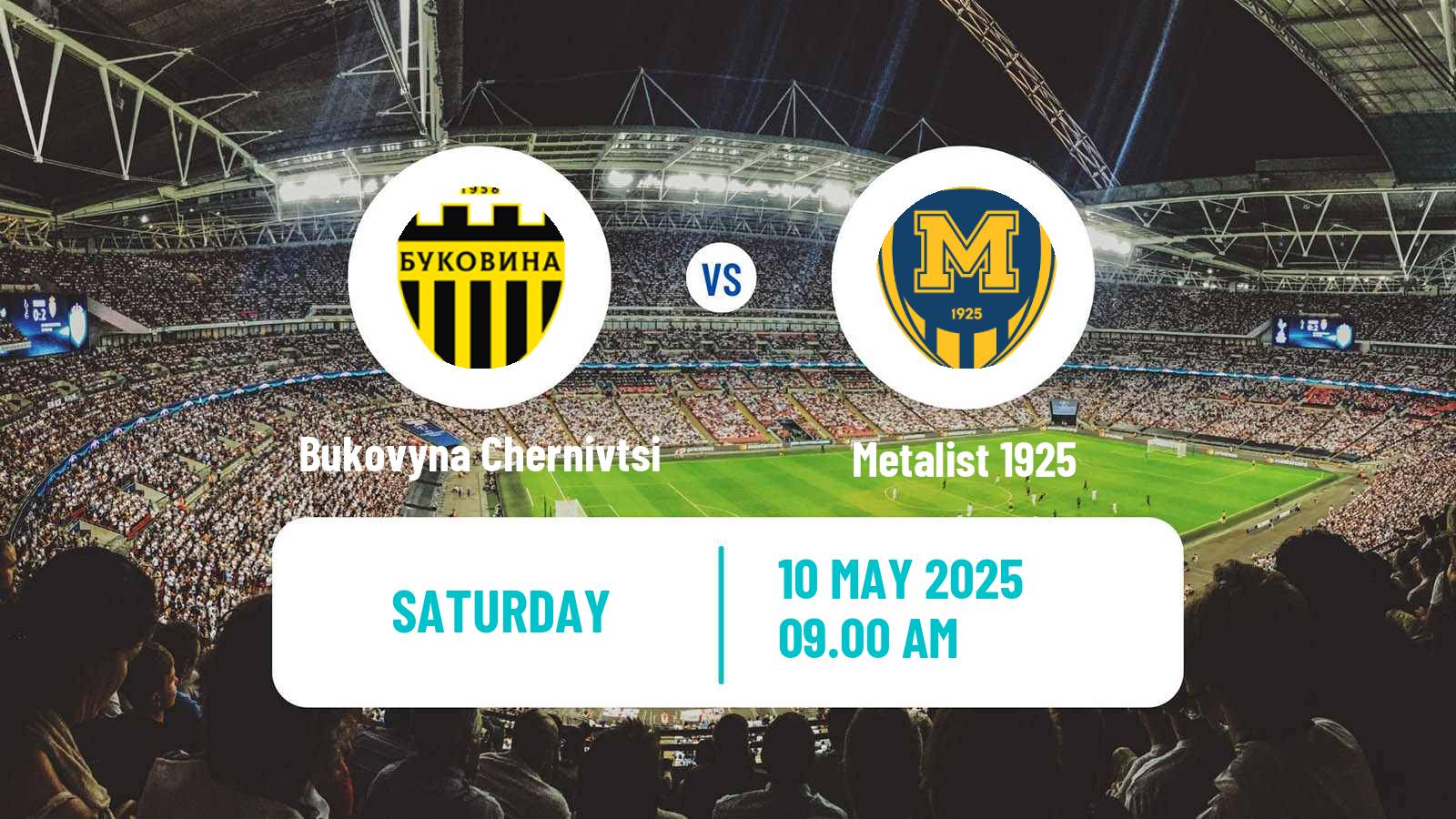 Soccer Ukrainian Persha Liga Bukovyna Chernivtsi - Metalist 1925