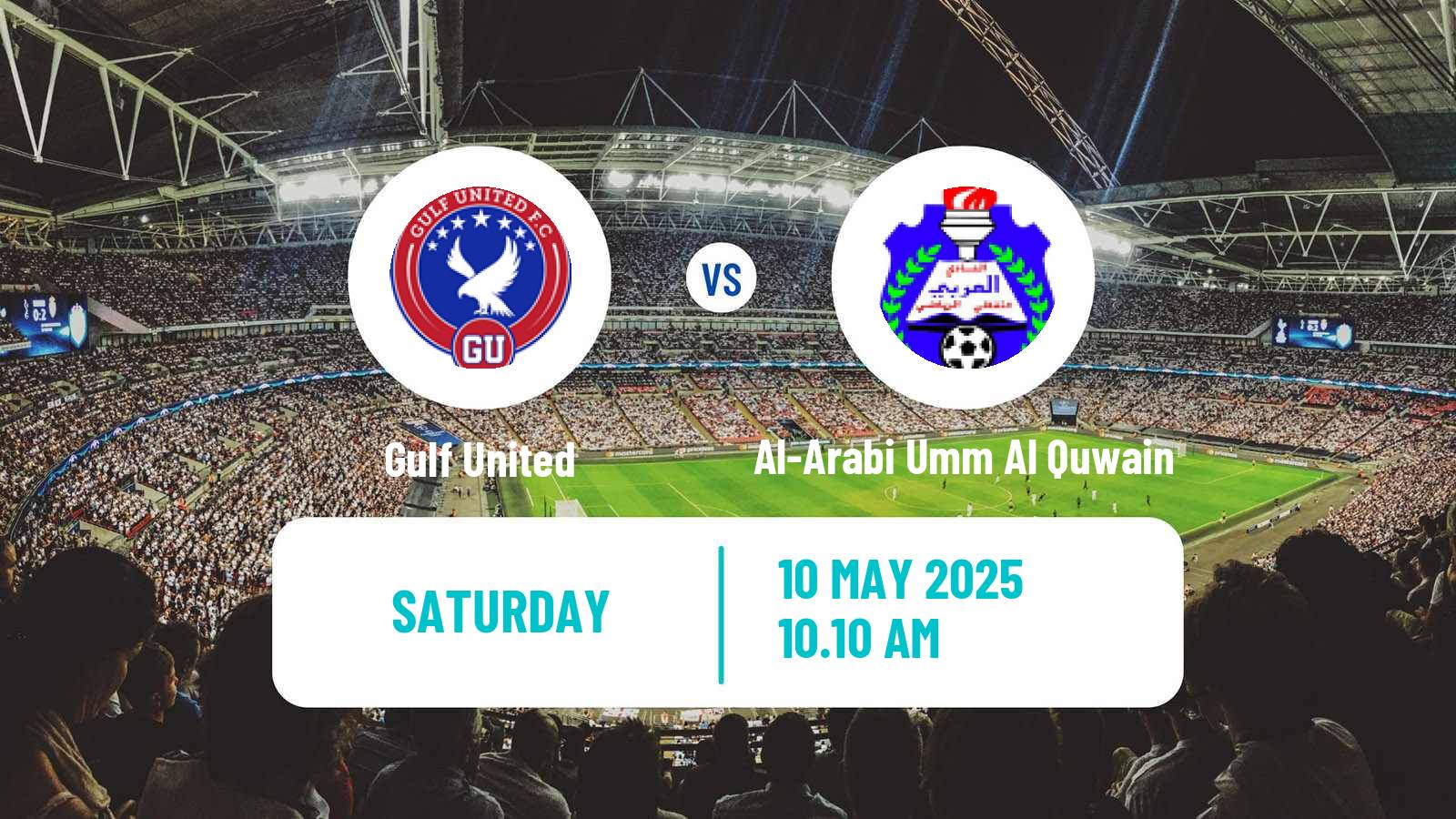 Soccer UAE Division 1 Gulf United - Al-Arabi Umm Al Quwain