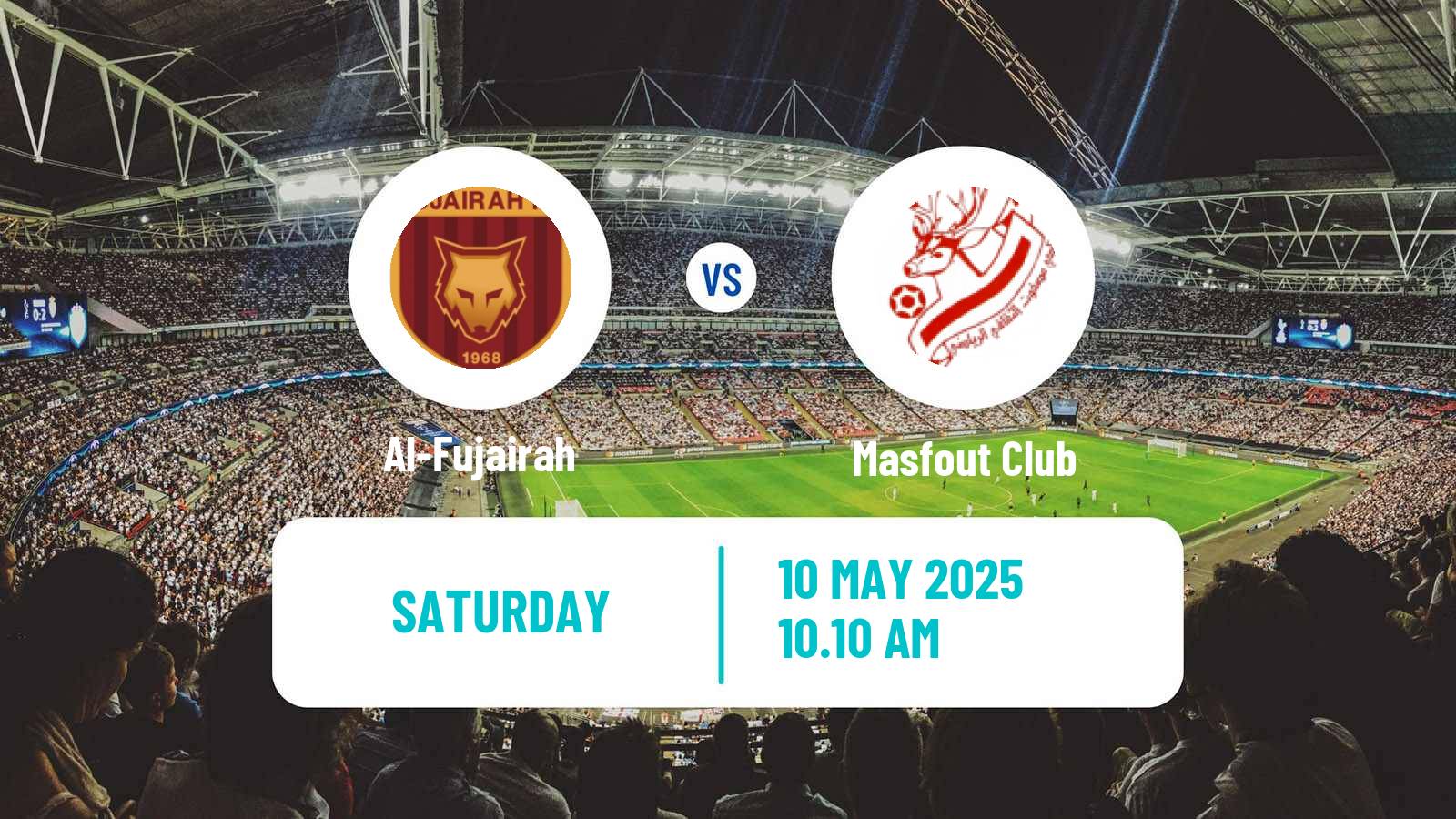 Soccer UAE Division 1 Al-Fujairah - Masfout