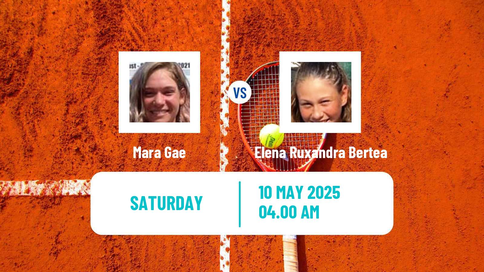 Tennis ITF W15 Bucharest 2 Women Mara Gae - Elena Ruxandra Bertea